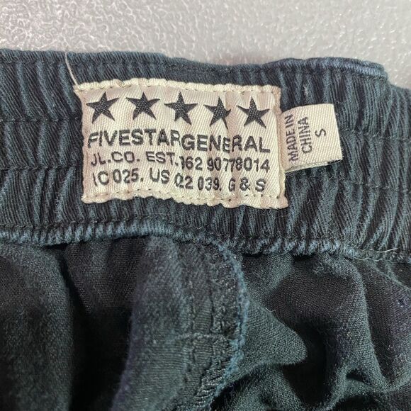 FIVE STAR GENERAL Cargo Jogger Mid Rise Elastic Waist Pants Womens S Black - Picture 4 of 10
